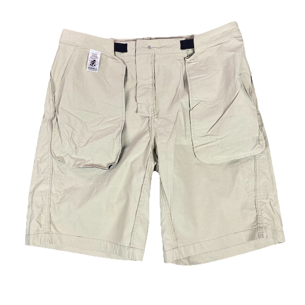 Gramicci Live Free Shorts Mens 38 Beige Nylon Hiking Gorpcore Outdoor Utility - Picture 4 of 16